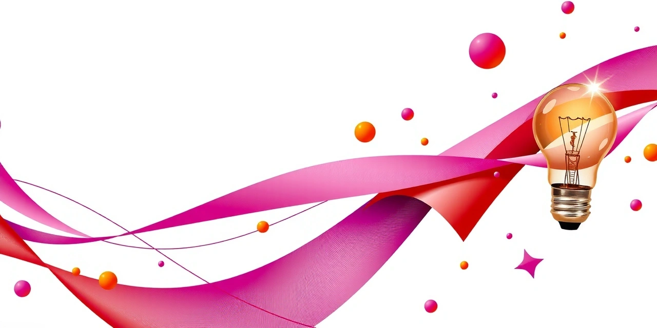 Abstract representation of innovation and creative ideas