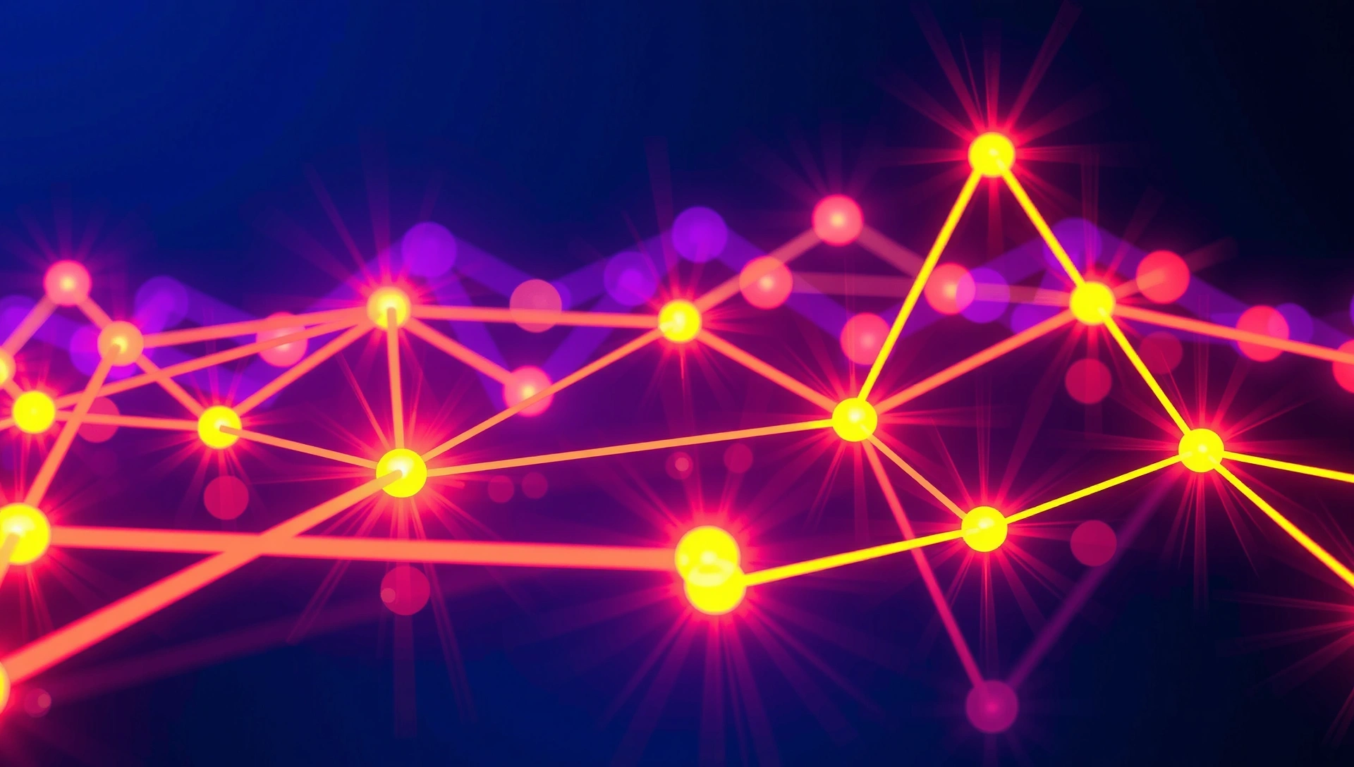 Abstract digital background with glowing connections