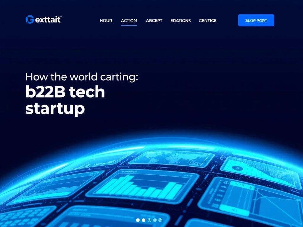 Corporate website design for a tech startup