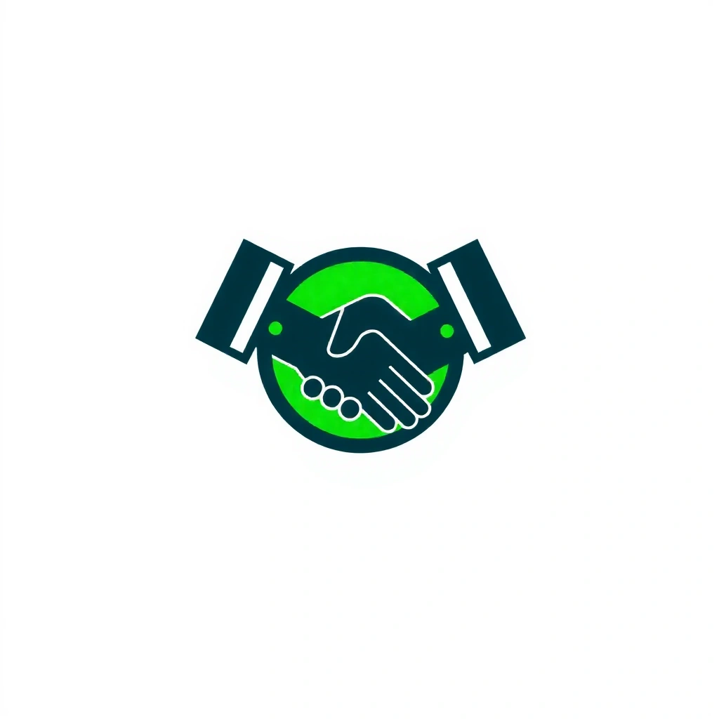 Handshake icon for client-centric