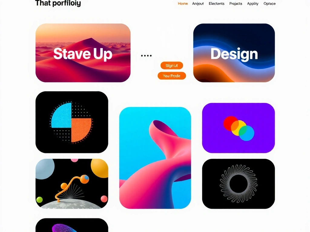 Portfolio website for a graphic designer