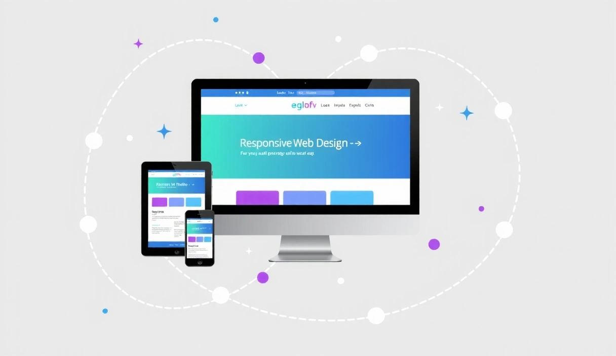 Abstract image representing responsive design across multiple devices